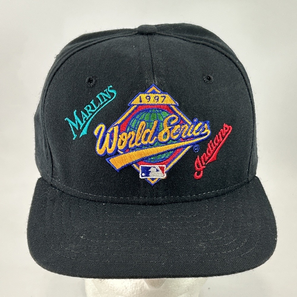 Vintage Cleveland Indians Hat Cap Snap Back New Era 1997 World Series New NOS
